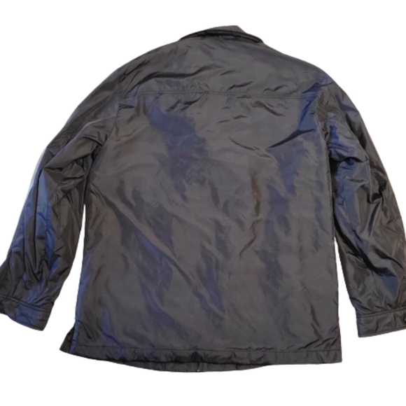 Kenneth Cole N.Y. men's black button down light wind breaker jacket size Large - Picture 3 of 16
